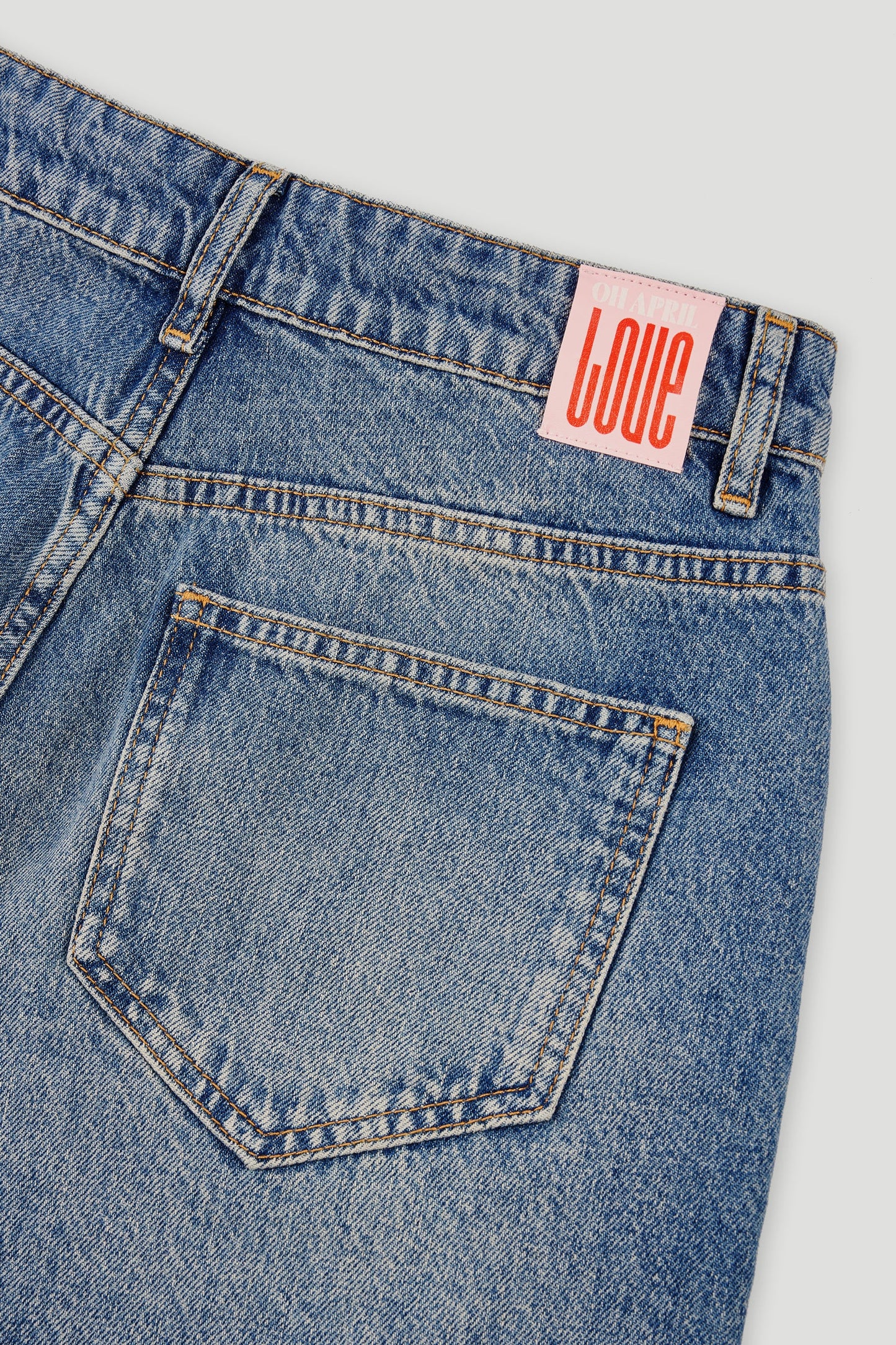 Toum Denim Shorts Mid Blue