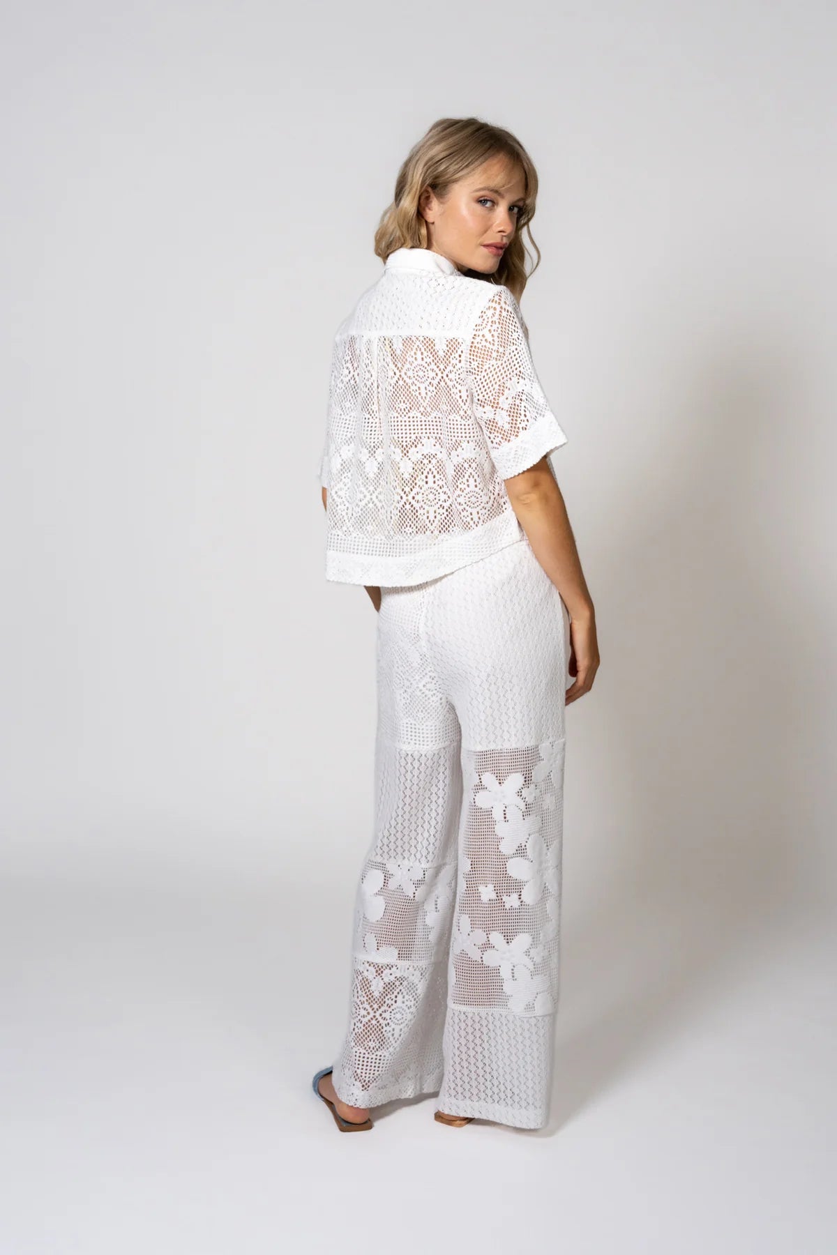 Ackee Lace Pants Off White