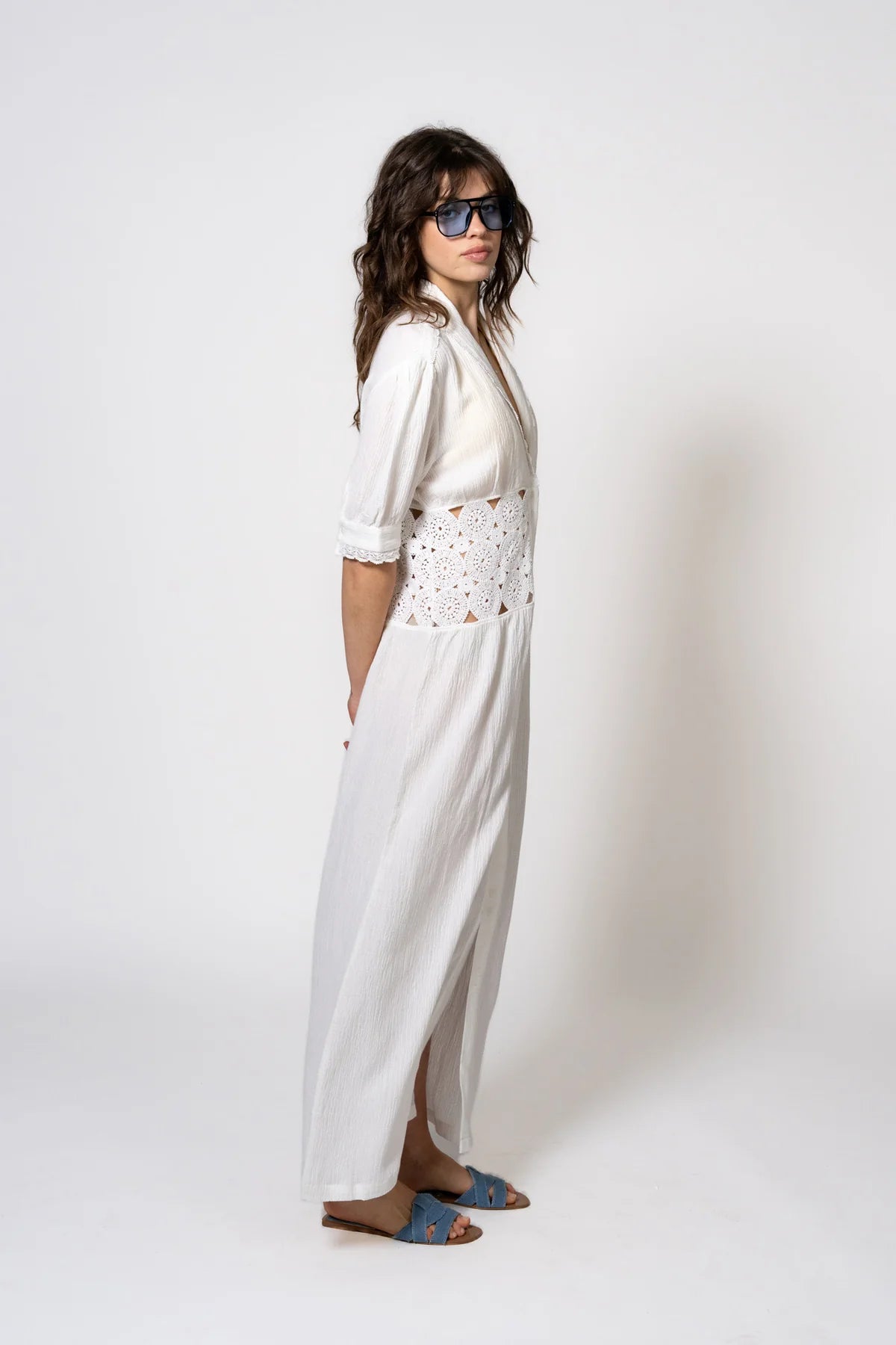 Westley Dress Off White