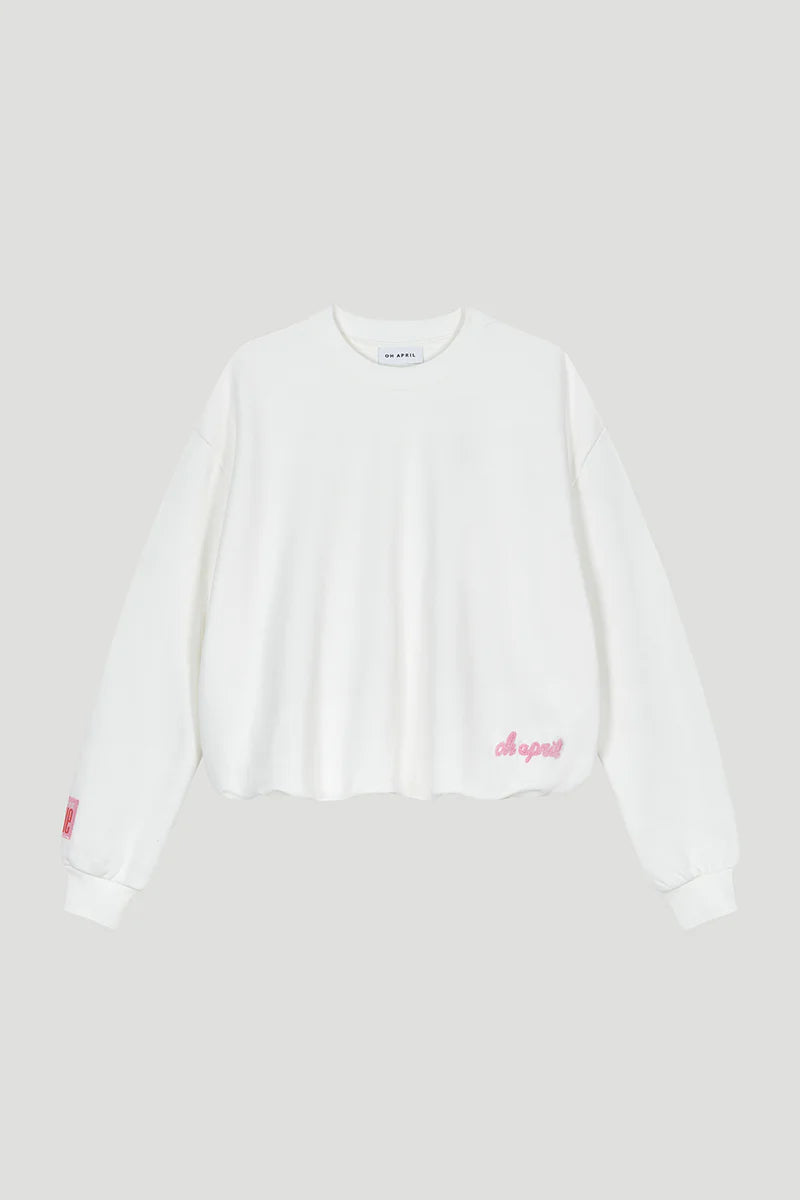 Zuri Balloon Sweatshirt Pearl