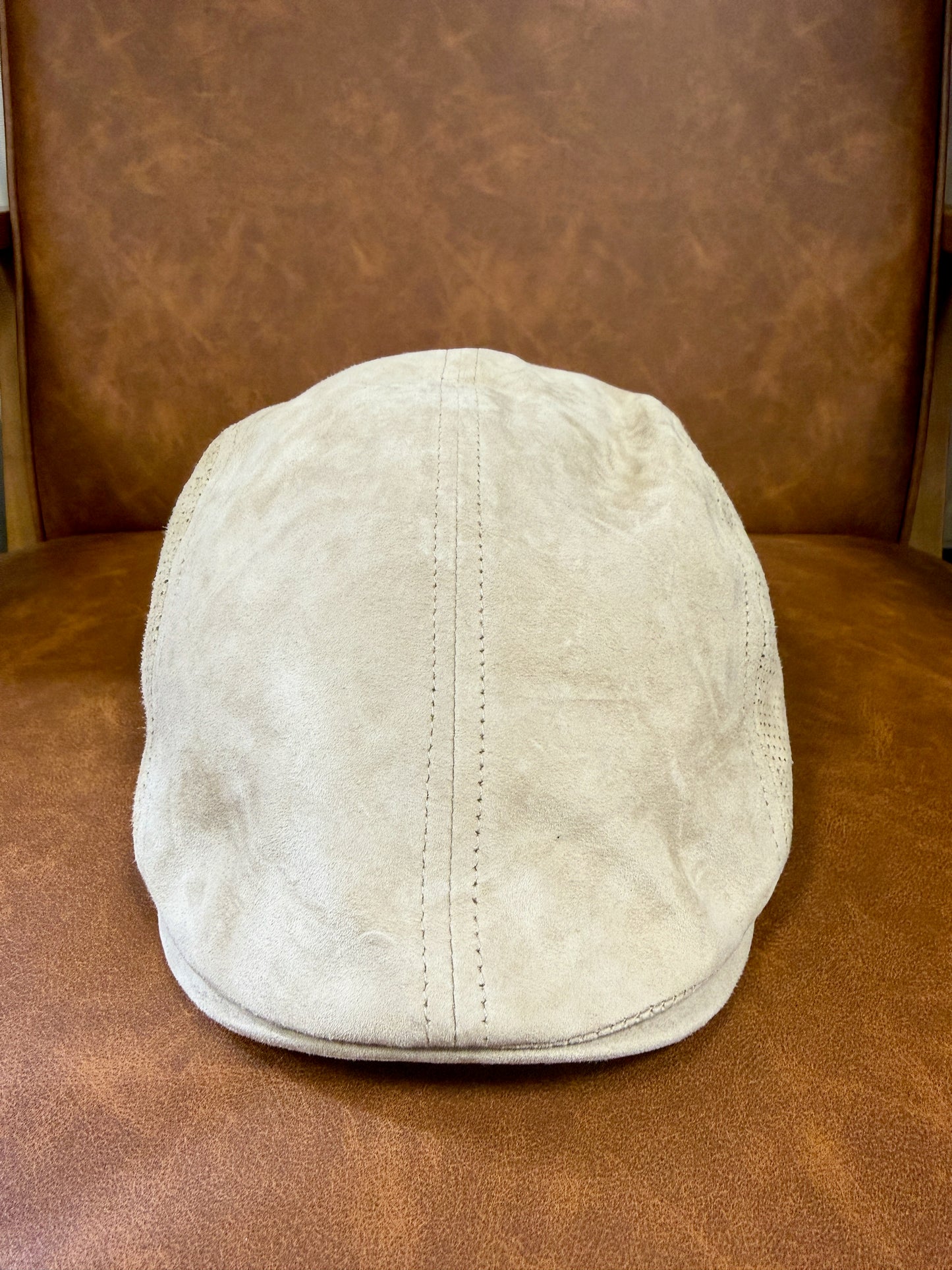 Leder Flatcap Perforiert