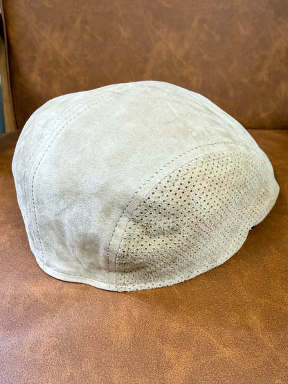 Leder Flatcap Perforiert