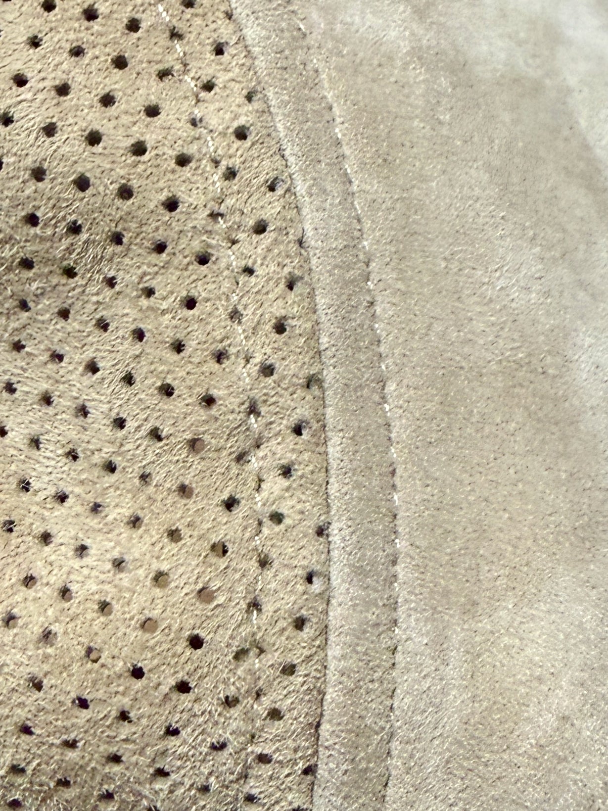 Leder Flatcap Perforiert