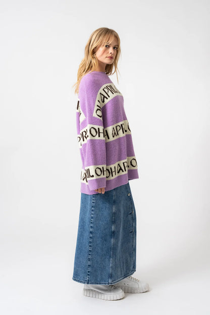 Billie Knit Jumper Bright Lilac
